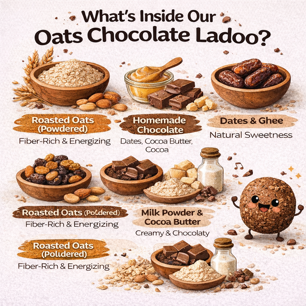 Oats Chocolate Ladoo