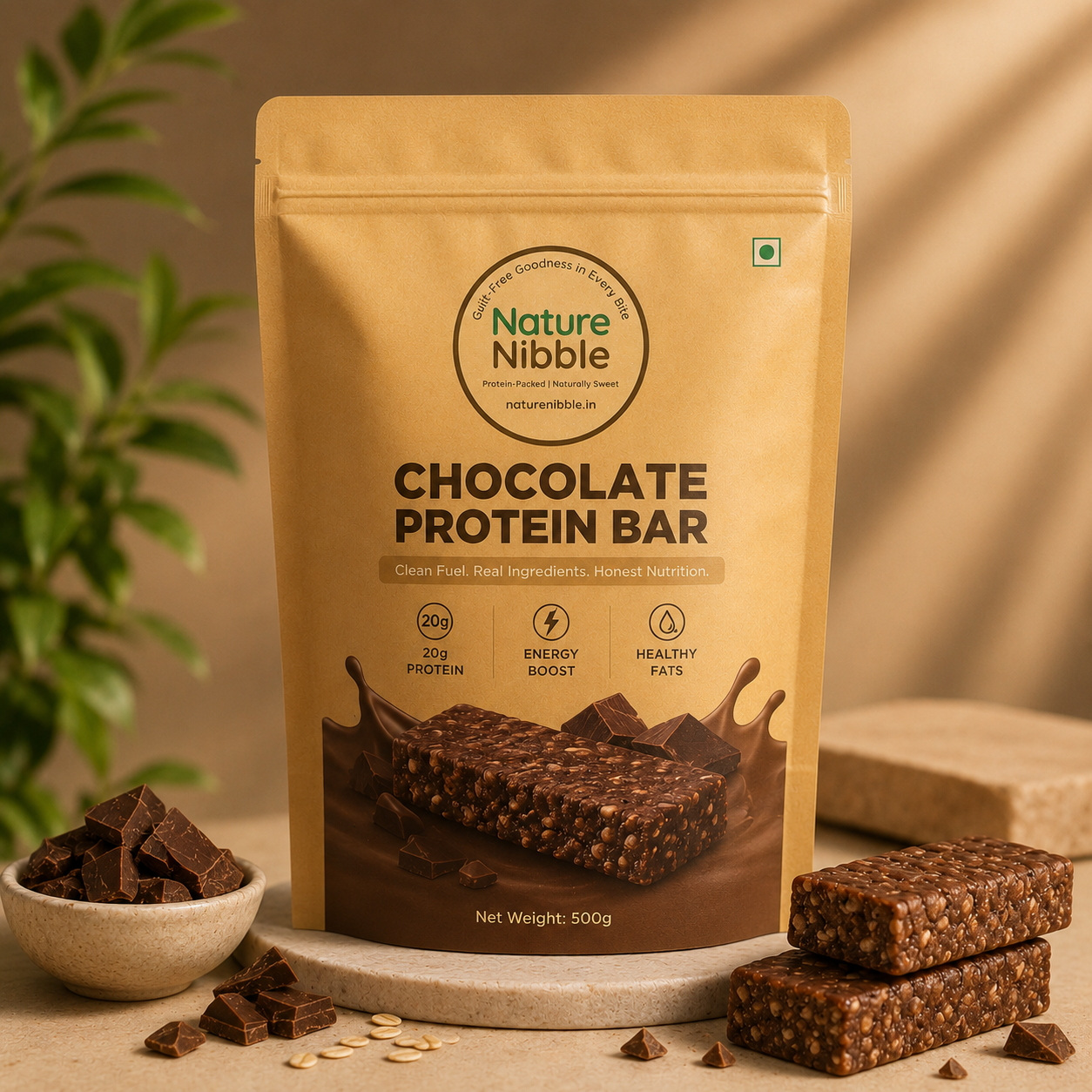 Nature Nibble Chocolate Protein Bar