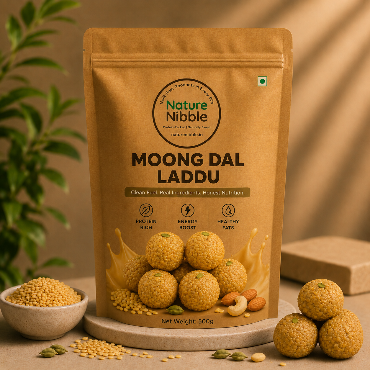 Nature Nibble Moong Dal Laddu