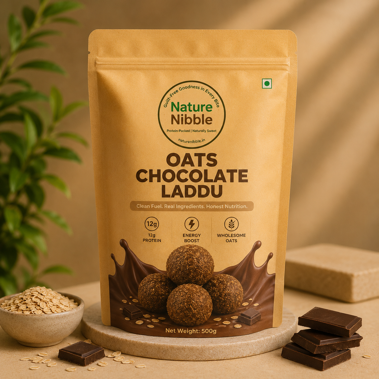 Nature Nibble Oats Chocolate Laddu