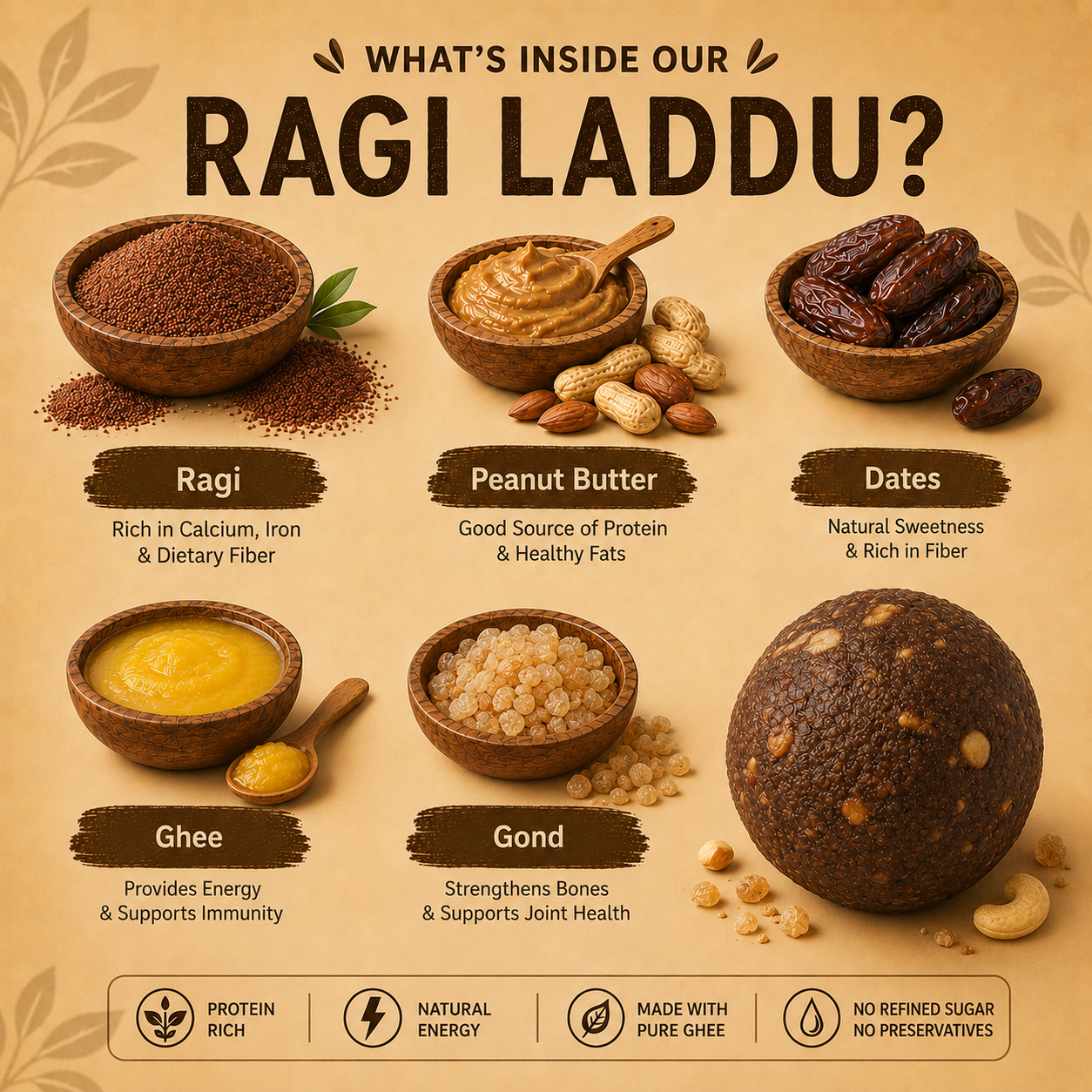 Nature Nibble Ragi Laddu